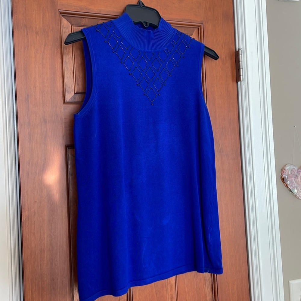 High Neck Sleeveless Top